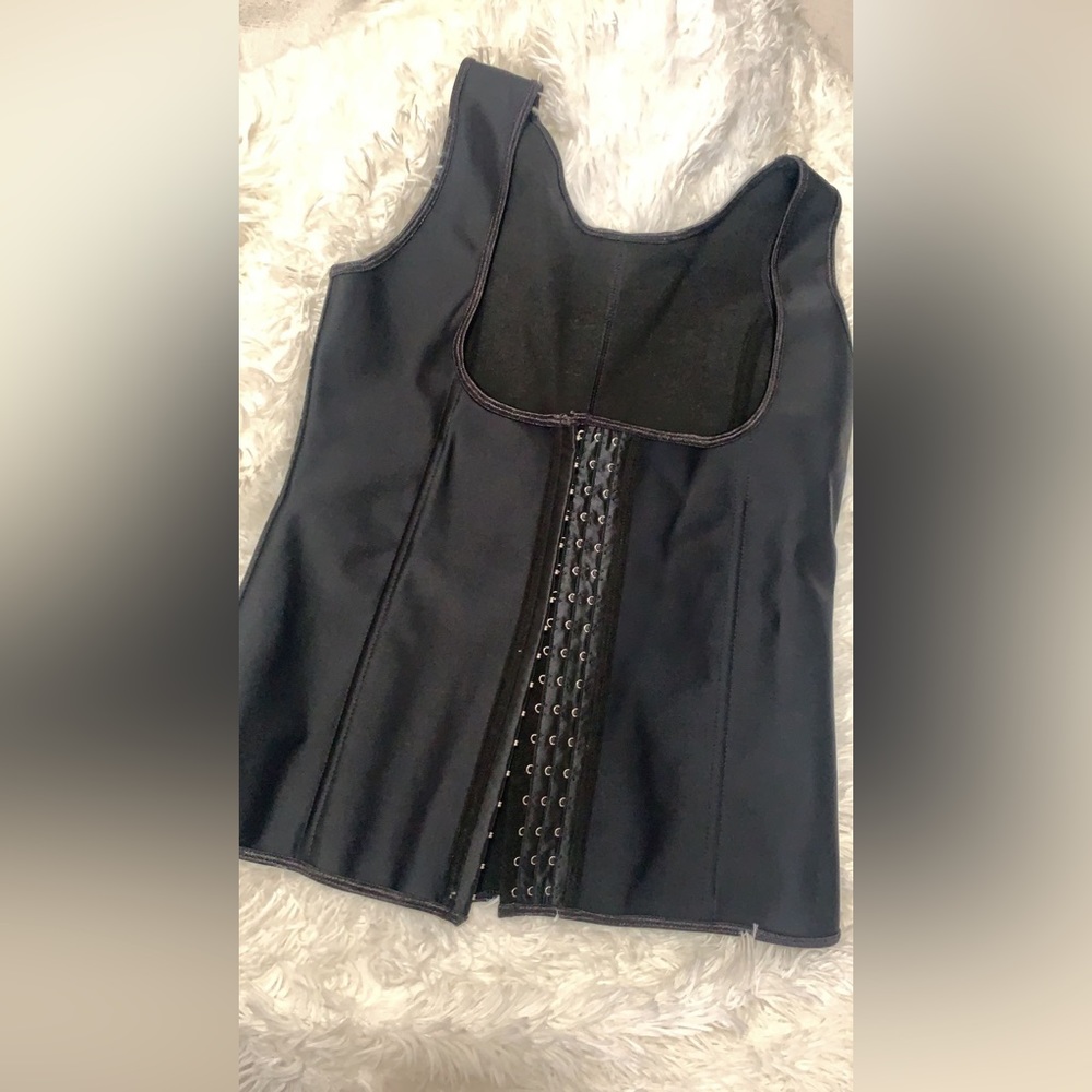 Women's Latex Underbust Waist Cincher Training Steel Boned Shapewear Corset